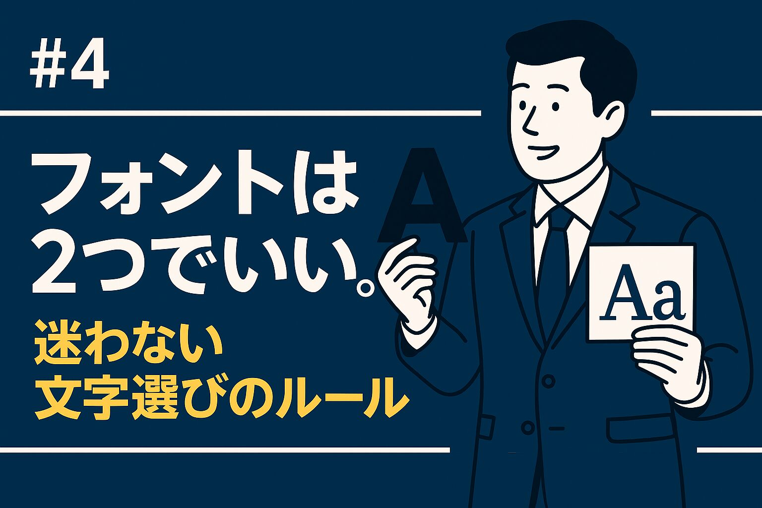 #4 フォントは2つでいい。迷わない文字選びのルール