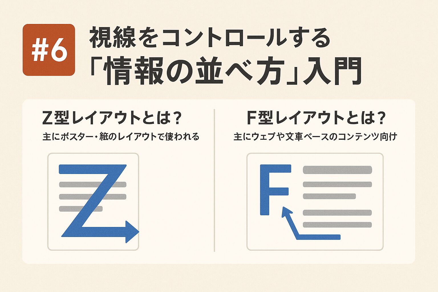 #6 視線をコントロールする「情報の並べ方」入門